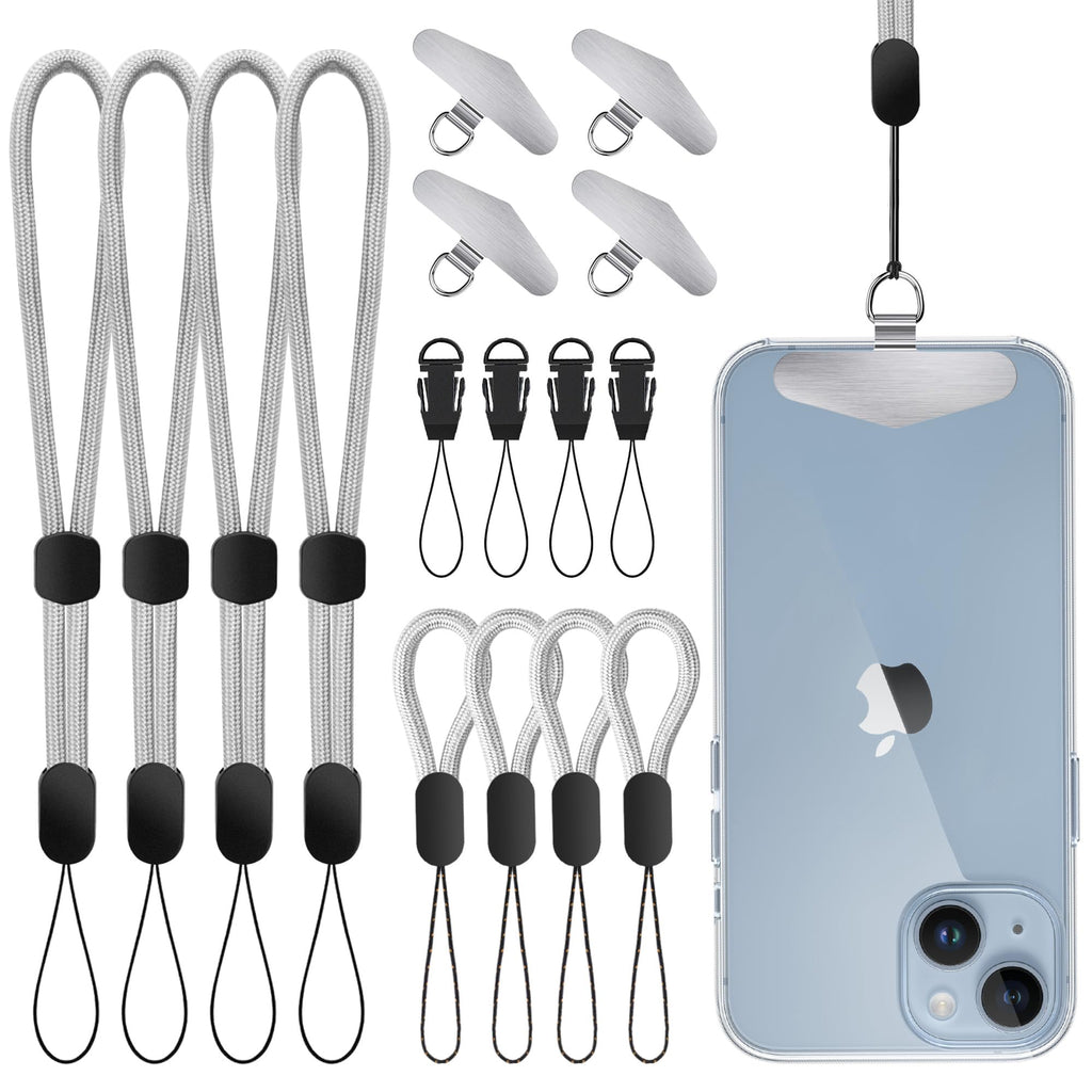 ZettaGuard™ 4-Pack Anti-Theft & Drop-Proof Phone Tether Kit (Grey)